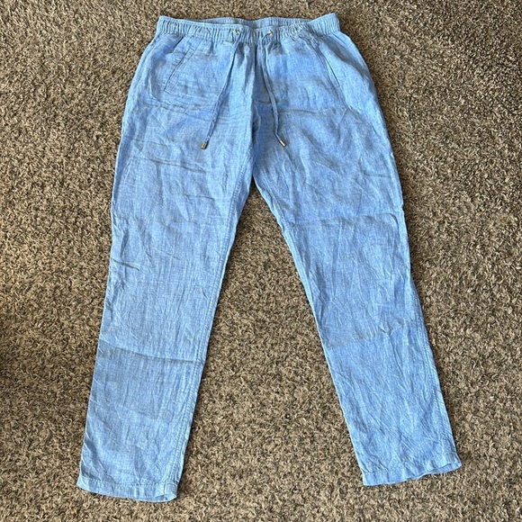 Lilly Pulitzer Pants - Lilly Pulitzer 31” Taron Mid-Rise Linen Pants size L